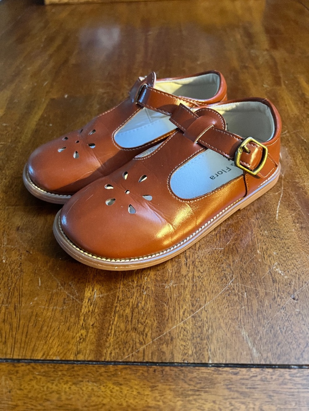 Felix & Flora Toddler Little Girl Brown Mary Janes Dress Shoes / Size 11